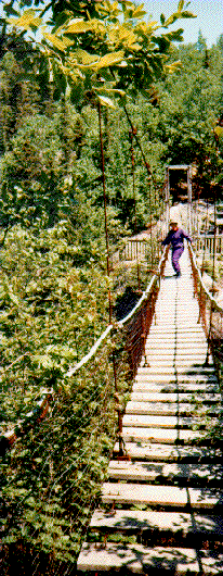 Chigamiwinigum Falls Suspension Foot Bridge
